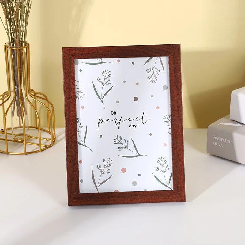 Modern Simple Wooden Picture Frame 5/6/7/8 Inch/picture Frame Wooden Density Board Picture Frame Home Decor Peaceful Pleasures Health and Wellness 1 8.8 x12.8