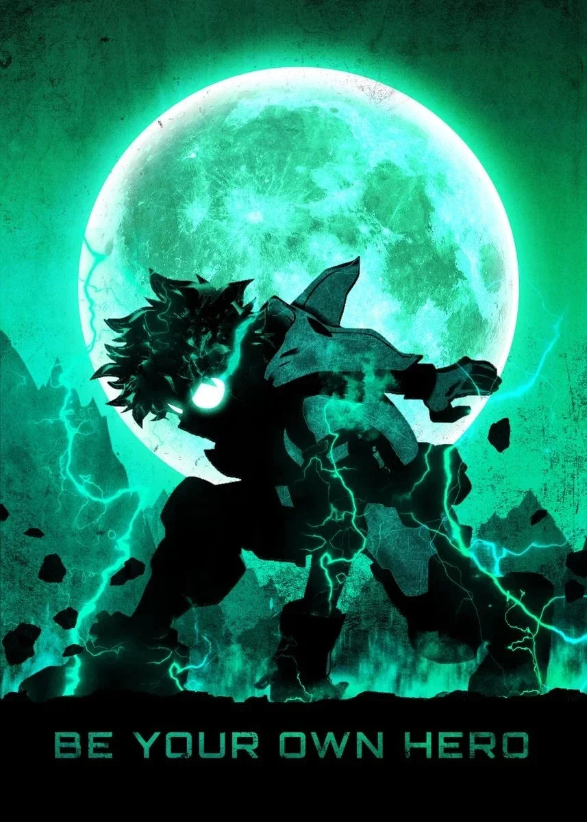 My Hero A-Academia Poster Anime Canvas Painting Wall Print Picture for Boy Bedroom Home Decor Cuadros Peaceful Pleasures Health and Wellness