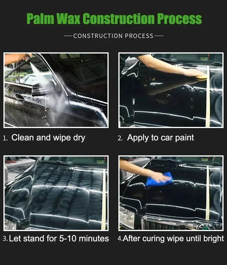 Natural Brazilian Carnauba Wax Paint Beauty Polish and Stain Removal Anti-scratch Car Wax Coating Solid Car Wax 200ml Peaceful Pleasures Health and Wellness