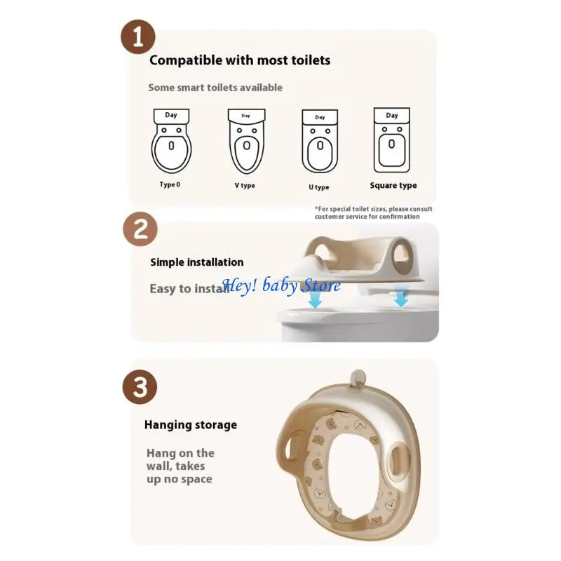 Slip-Resistant Toddler Toilet Seat Reducer | Easy Install Potty Ring