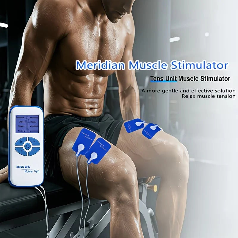 Digital Electronic Portable Massager with Multiple Modes - Features 4 Pads Suitable for The Back, Waist, Knees, Shoulders Peaceful Pleasures Health and Wellness