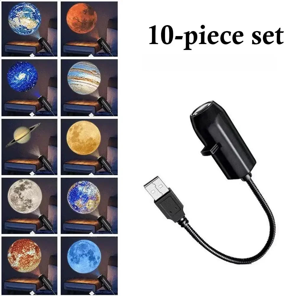 USB Plug-in Projection Lamp Planet Christmas Halloween Theme Replacement Light For Bedroom Ceiling Decor Peaceful Pleasures Health and Wellness Planet 10