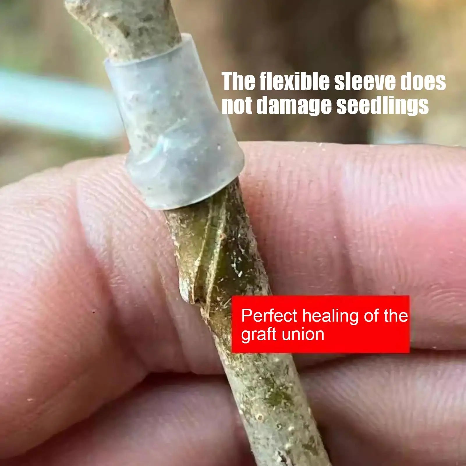 200pcs High Strength Grafting Sleeves For Fruit Trees, Moisture Retention Plant Wrap For Flowers Grapevines, Seedling Grafting Peaceful Pleasures Health and Wellness
