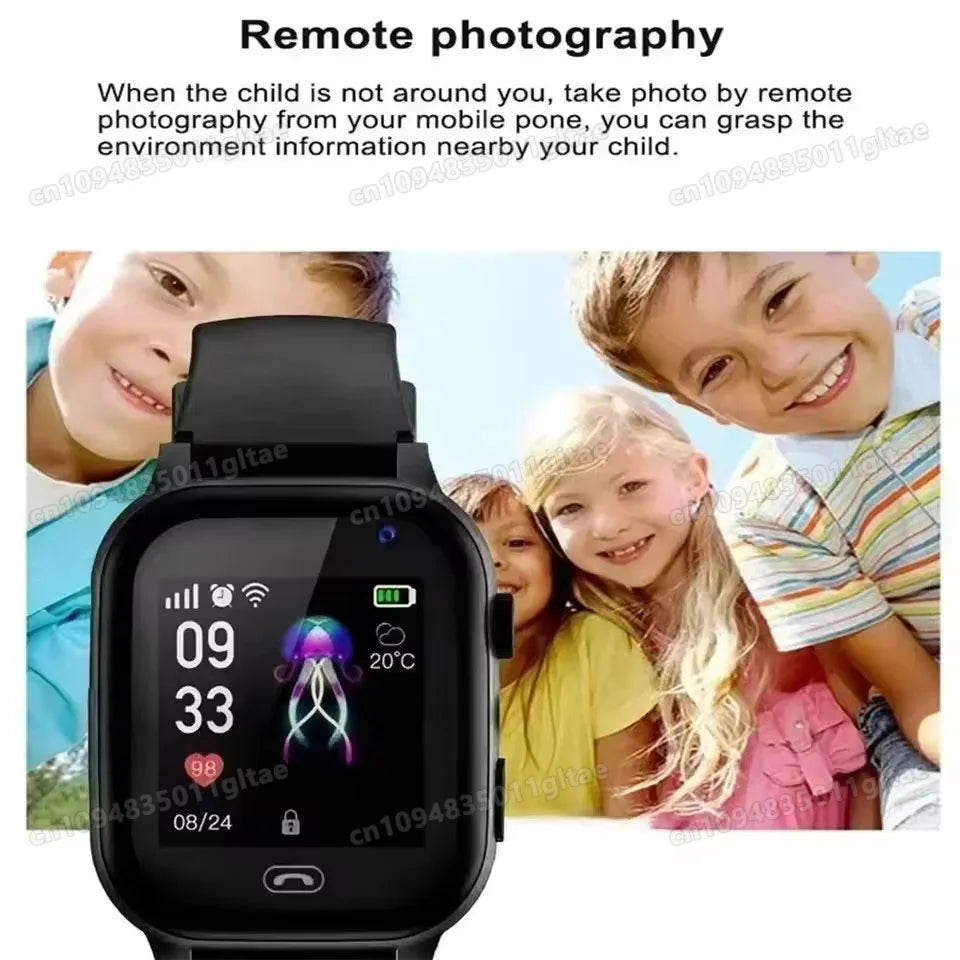 New 2G/5G Smart Watch Kids GPS WIFI Video Call SOS APP Download Child Smartwatch Camera Monitor Tracker Location Phone Watch Peaceful Pleasures Health and Wellness