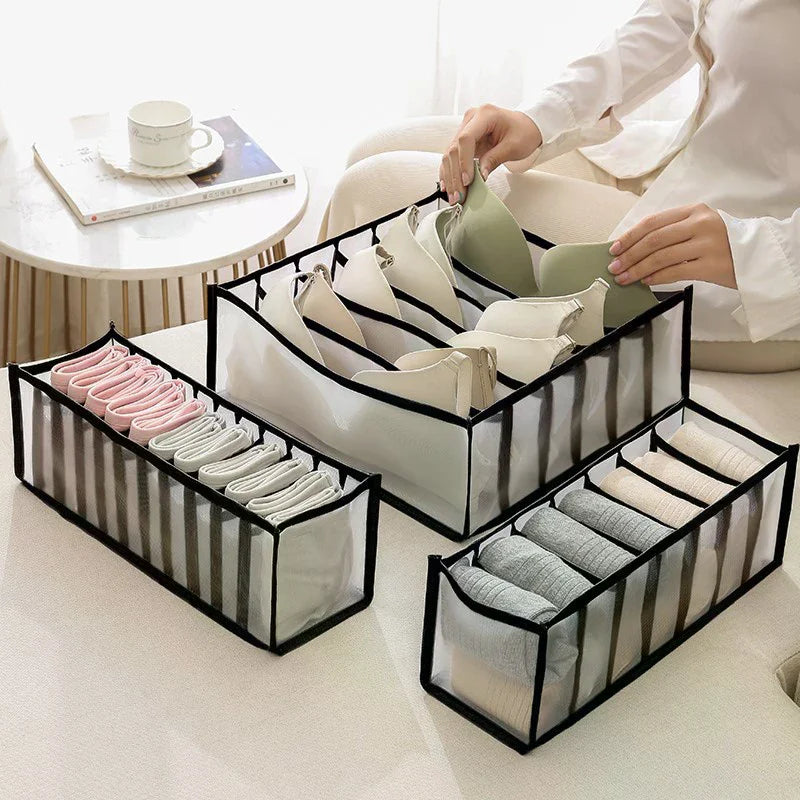 Folding Fabric Drawer Storage Box – Underwear & Socks