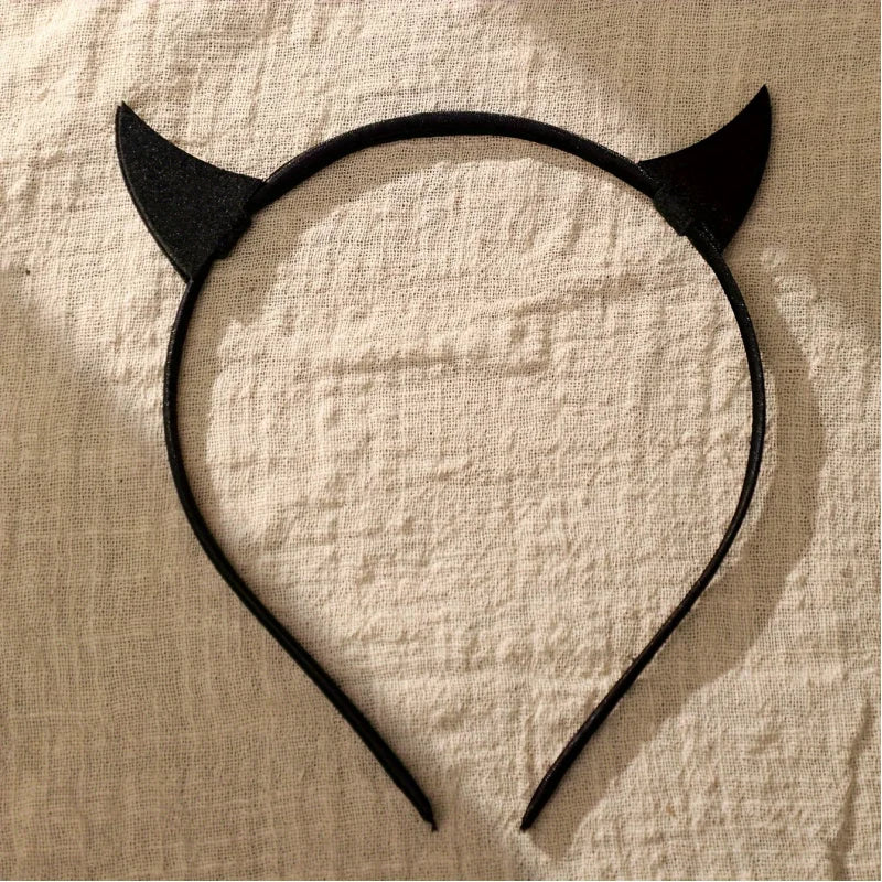 Women's Halloween Cat Ear Headband - 1pc Devil Horn Hair Accessory | Cute Yet Spooky Headwear | Costume Party Headpiece | Peaceful Pleasures Health and Wellness