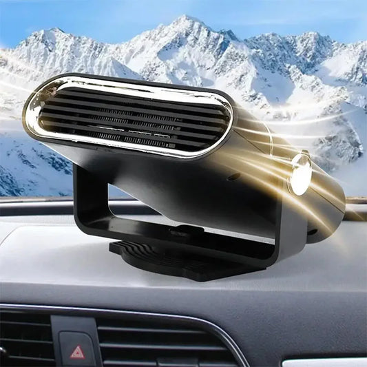 Portable 12V/24v car heater and cooling fan with 360-degree rotating USB heater windshield quick defogging tool Peaceful Pleasures Health and Wellness