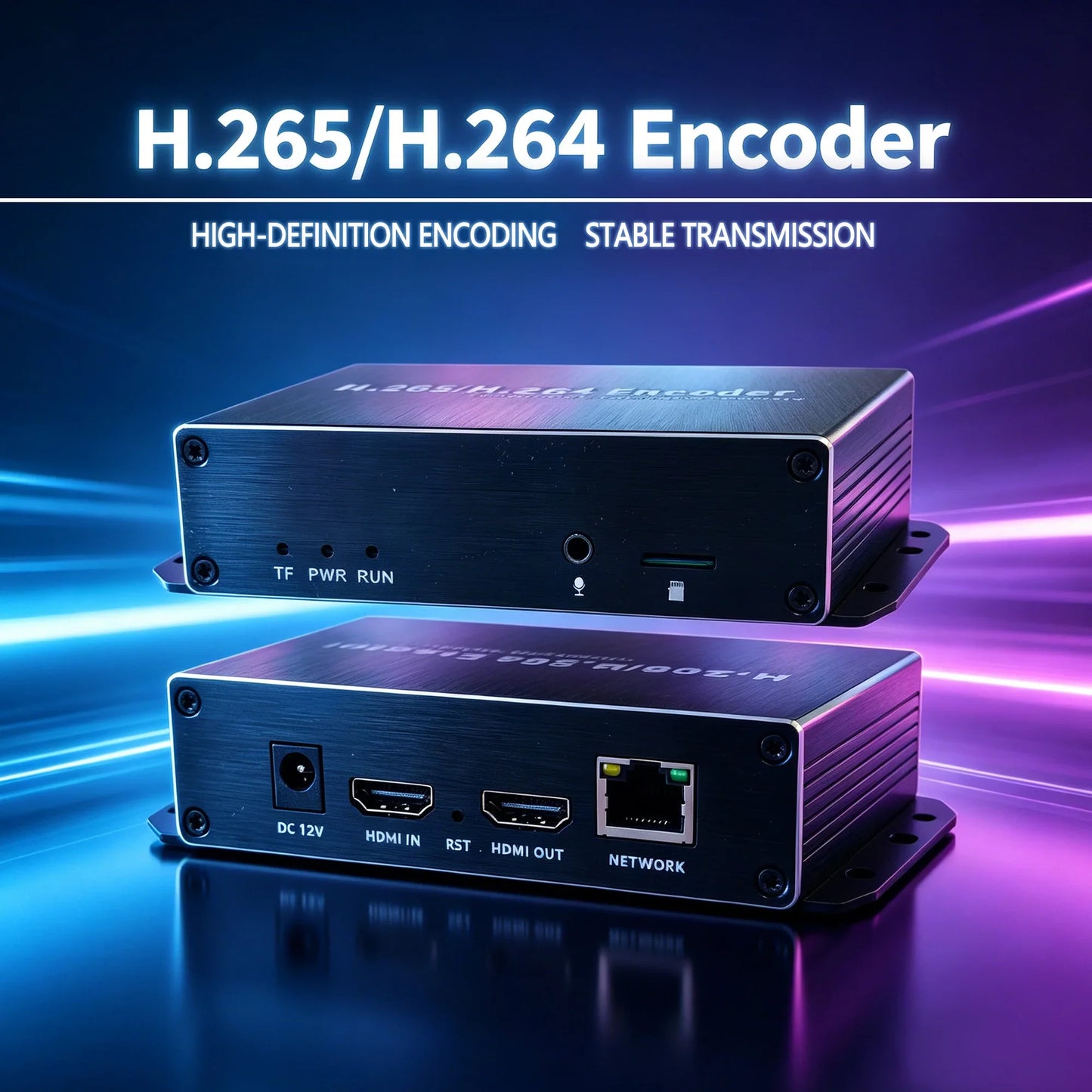 HD-to-IP Encoder H.265 H.264 HEVC IPTV NVR Live Streaming
