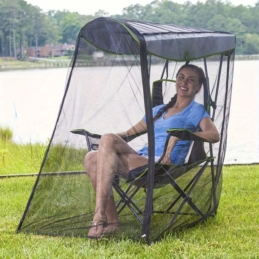 Canopy Chair Mosquito Net Cover – Zipper Bug Mesh Tent Mosquito Net Cover Peaceful Pleasures Health and Wellness