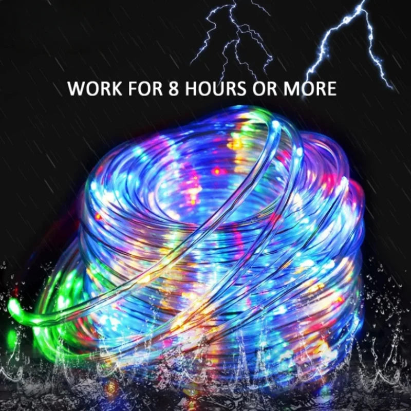 Solar String Lights Outdoor Waterproof LED Rope – 12m/7m