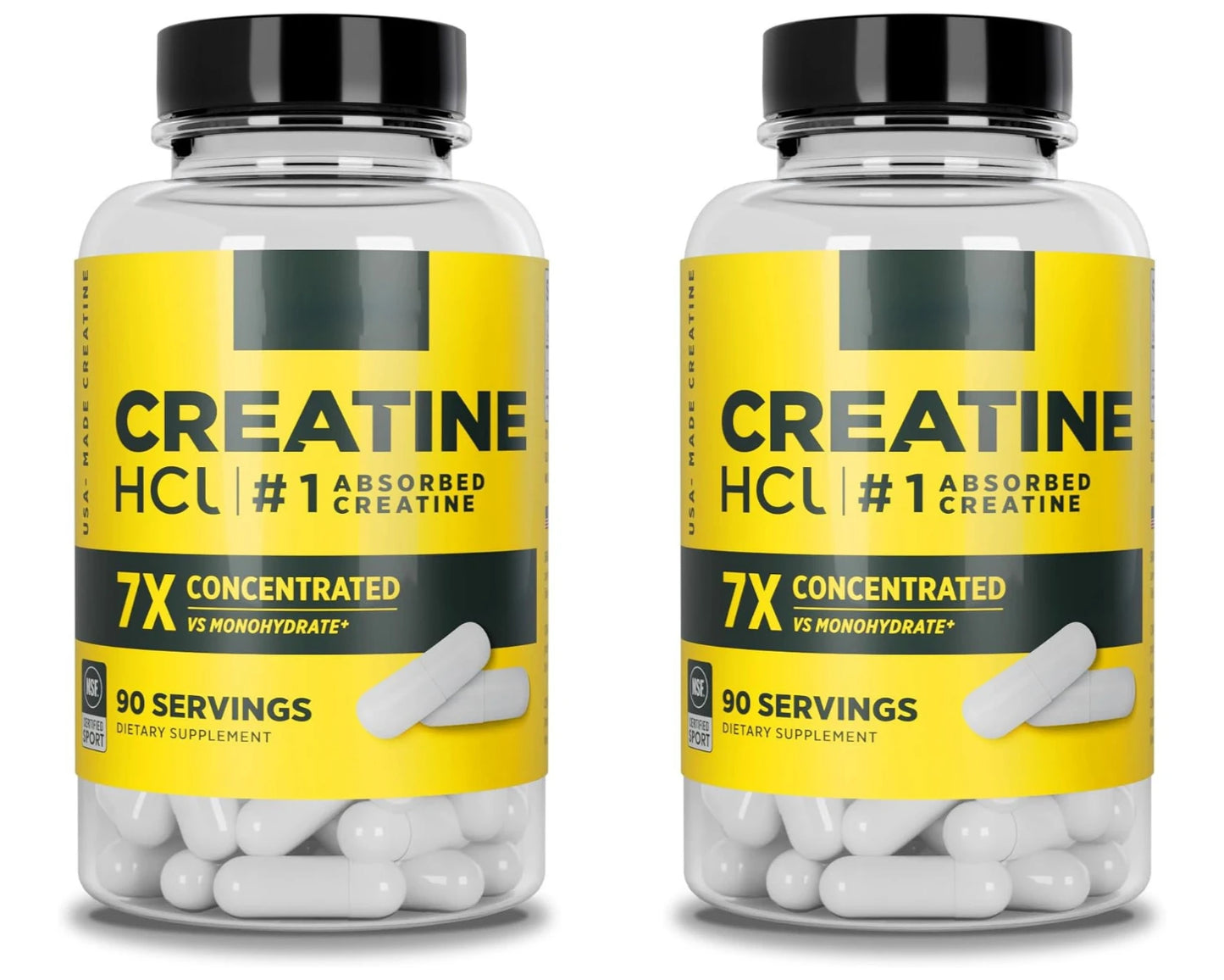Creatine HCl 750mg 90 Capsules | Vegetarian Non-GMO