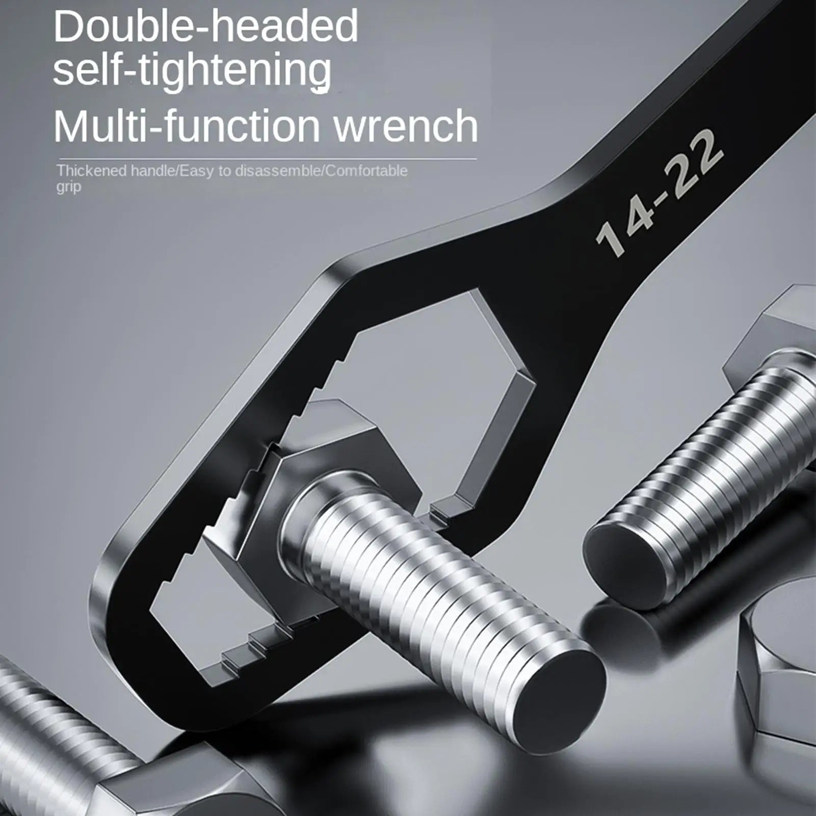 5-Piece Self-Tightening Double-Ended Wrench Set | CrV Steel Adjustable Wrench Set Peaceful Pleasures Health and Wellness