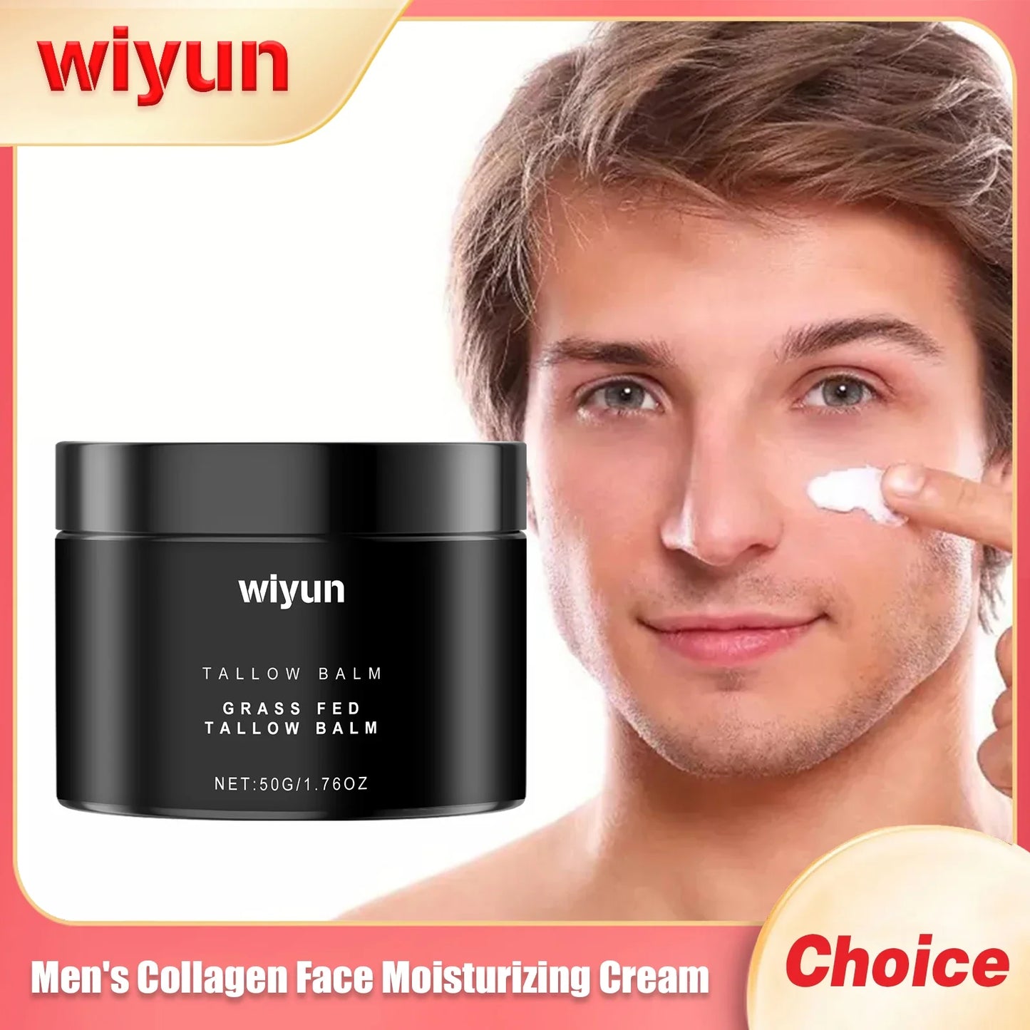 WIYUN Men's Collagen Face Cream – Firming & Moisturizing 50g