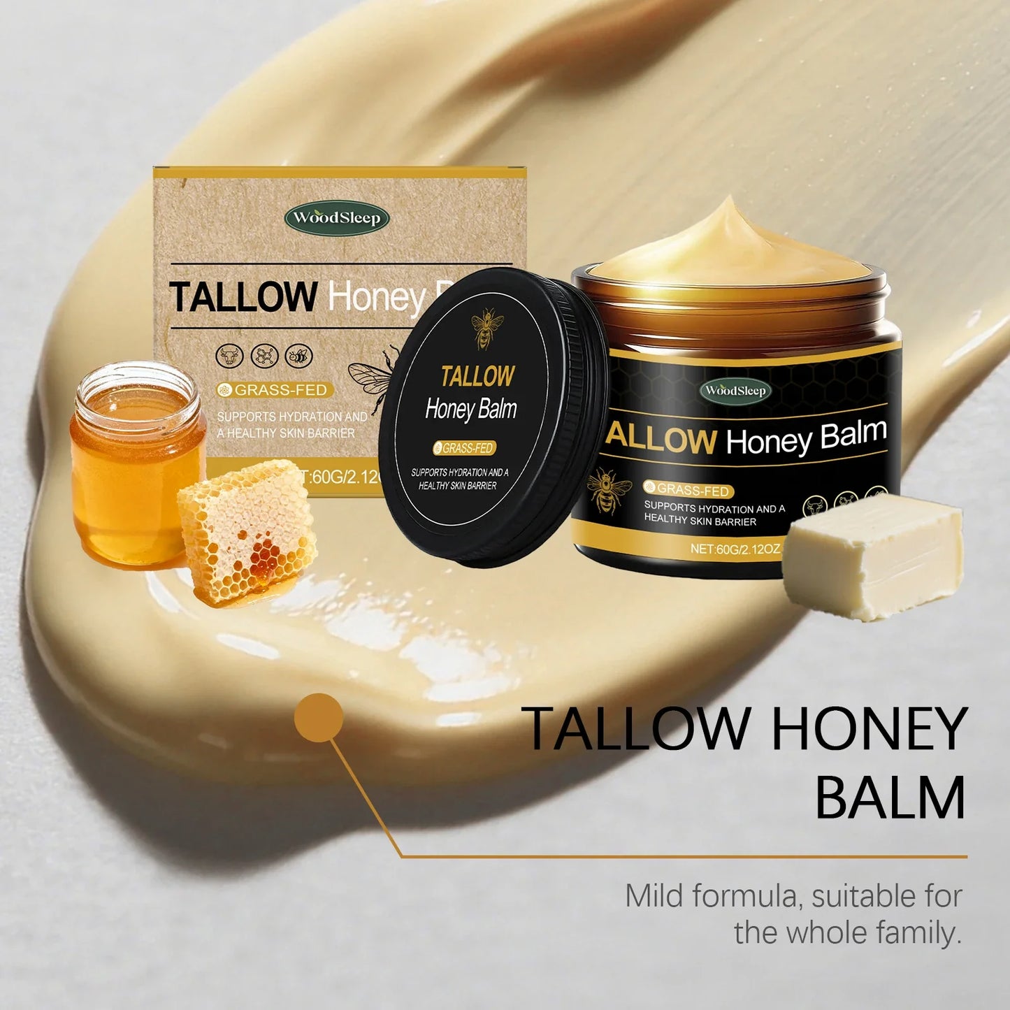 Tallow Honey Face & Body Cream – Deep Moisture Sensitive Skin