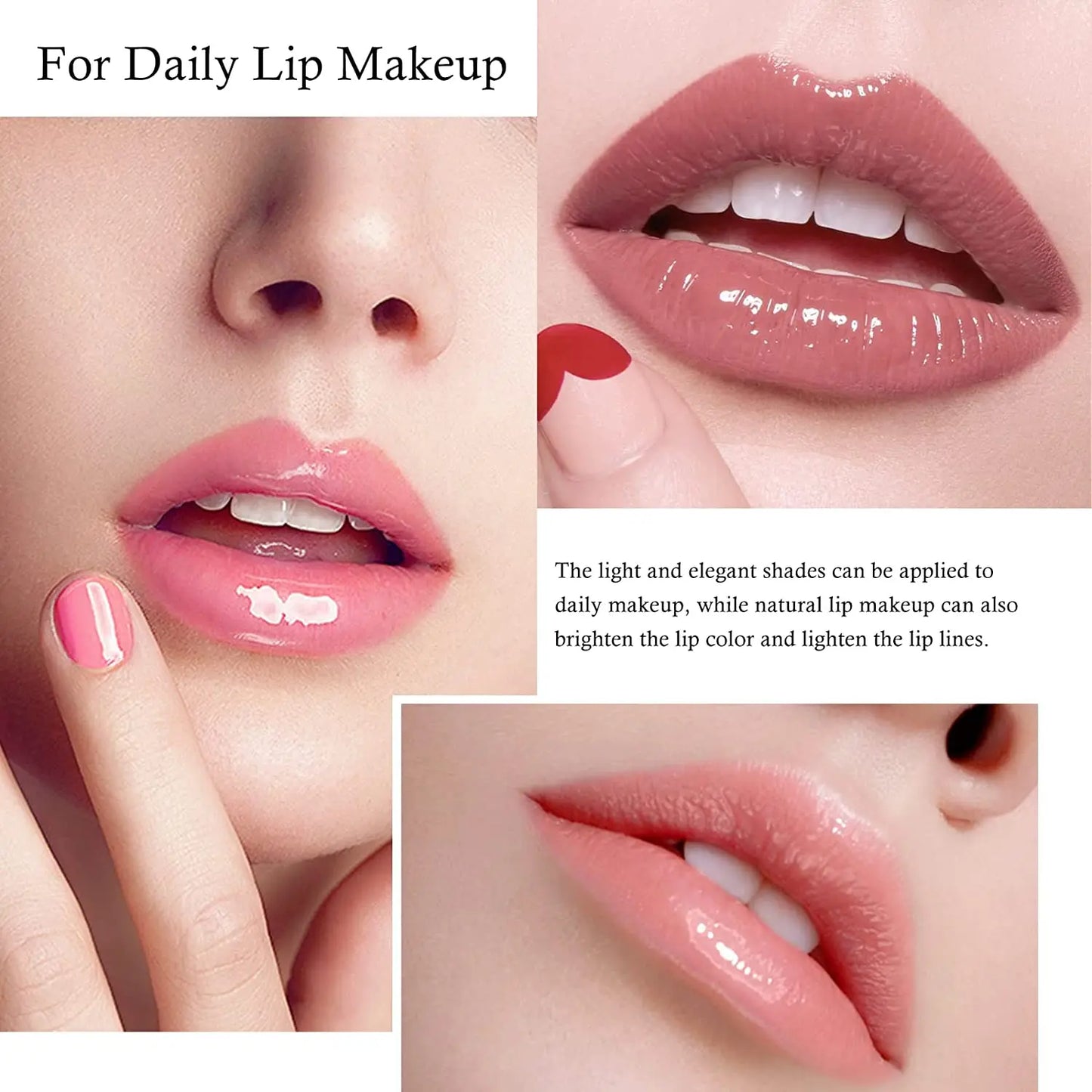 Plump Lip Glow oil Lip Care Oil Plumping Lip Gloss Non-Sticky Formula lip oil moisturizing Lipstick Hydrating Polished lips oil Peaceful Pleasures Health and Wellness