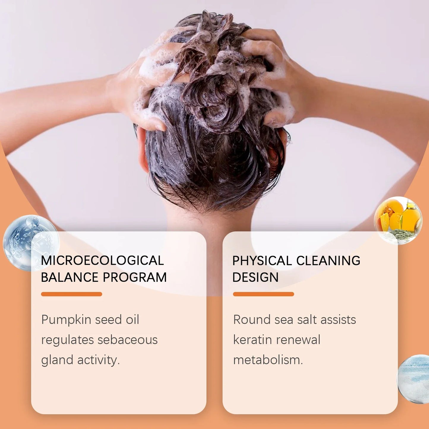 HOEGOA Pumpkin Scalp Scrub + Massage Comb | Tea Tree 100g