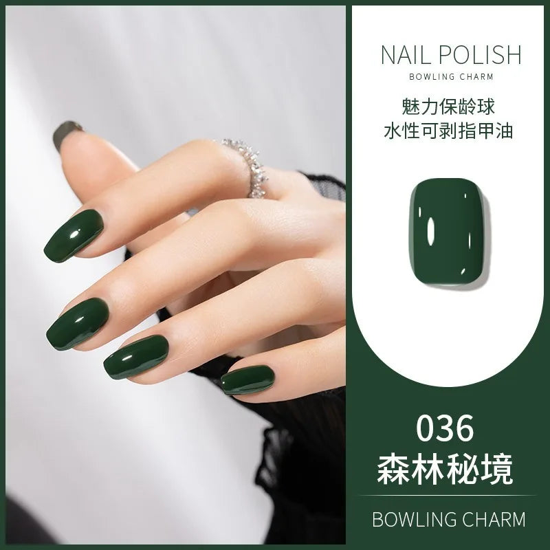 40 Colors Water-Based Nail Polish | Quick Dry No-Lamp Tearable