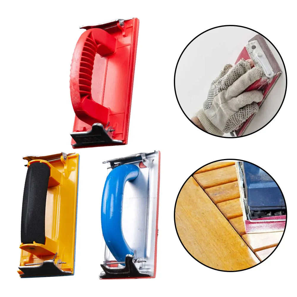 Hand Sander Block – Drywall & Wood Sandpaper Grip Tool