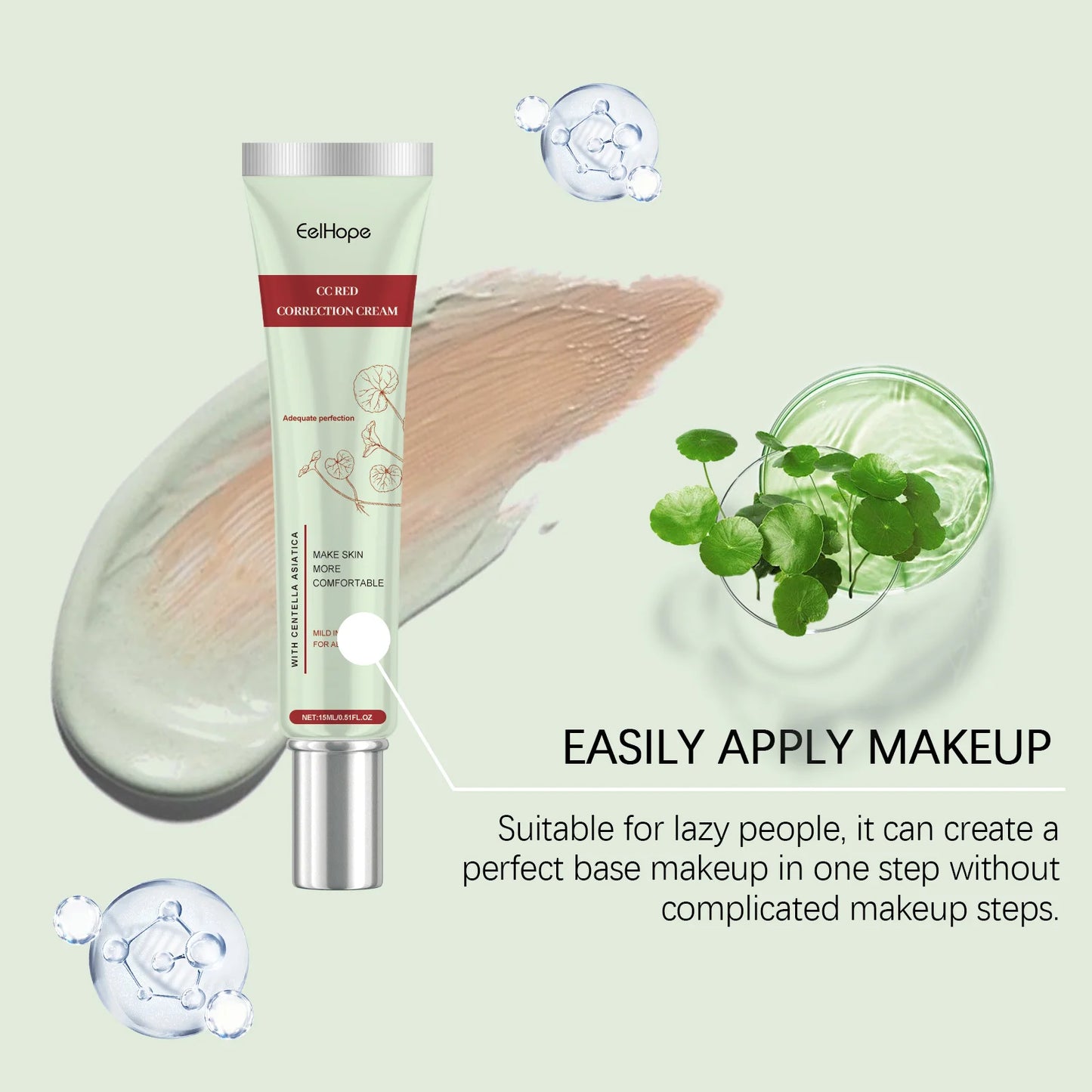 Cc Cream Foundation Brighten Skin Tone Even Skin Tone Natural Nude Makeup Hydrating Concealer Foundation Whitening Face Cosmetic Peaceful Pleasures Health and Wellness