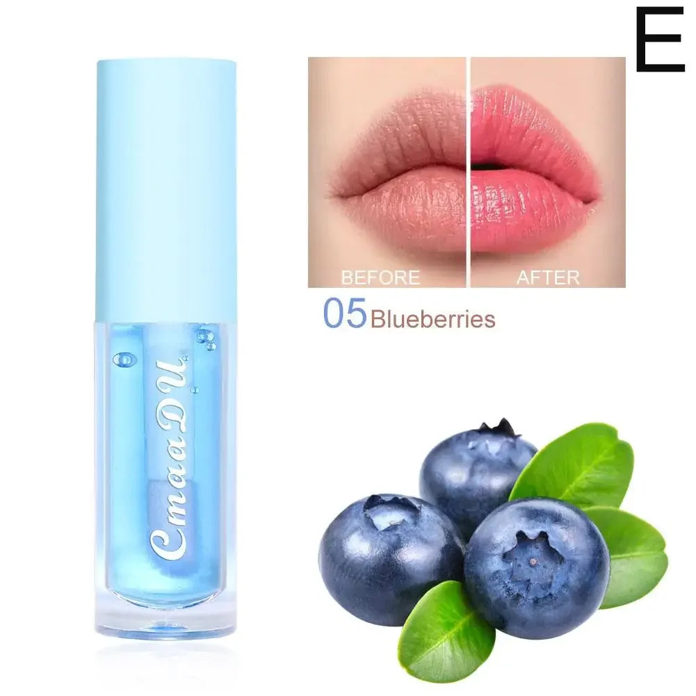 Fruit Lip Oil, Plumping Lip Tint Moisturizing Lip Gloss Fruit Flavoured Lip oil For Dry Lip's Moisturizing Hydrating Nourish Peaceful Pleasures Health and Wellness Orange