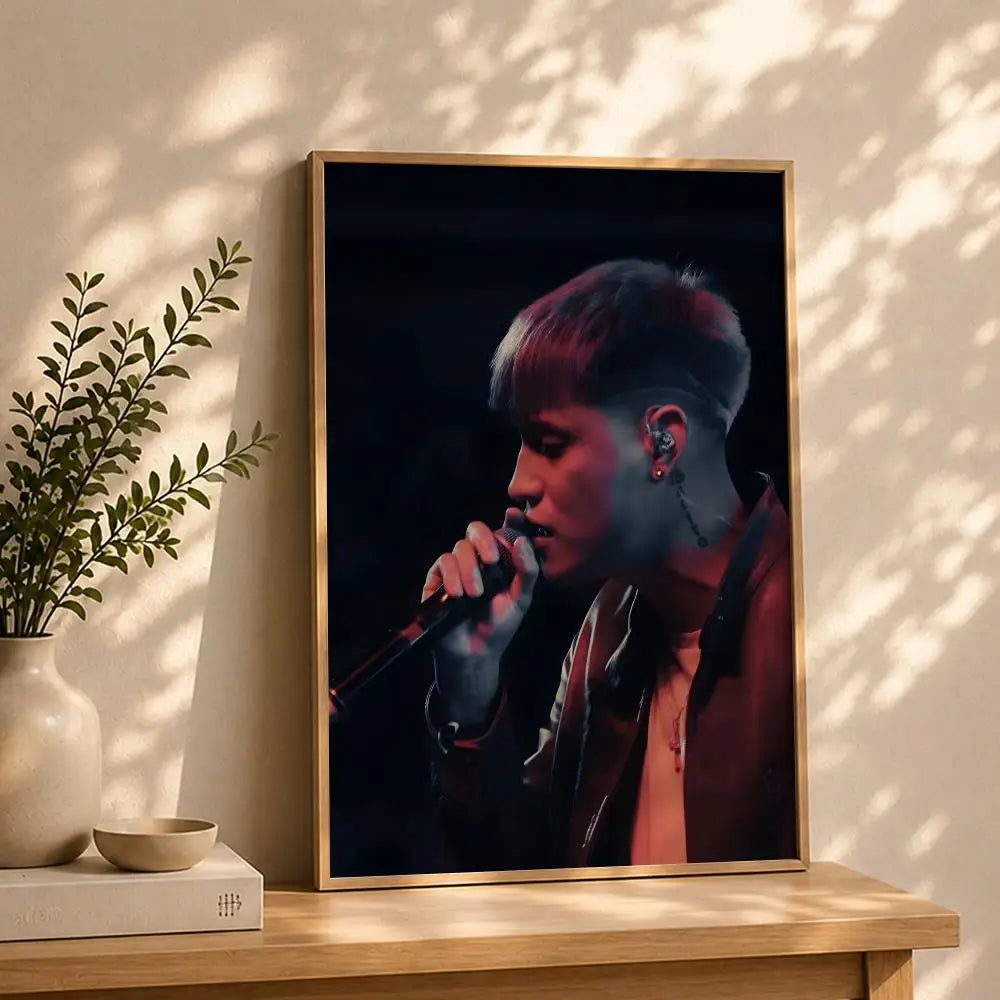 Singer K-Kidd VoodooS Poster HD Self Adhesive Waterproof Wall Art Ideal for Home Office Dorm Bedroom Great Gift Peaceful Pleasures Health and Wellness White10 40X50cmNoframe