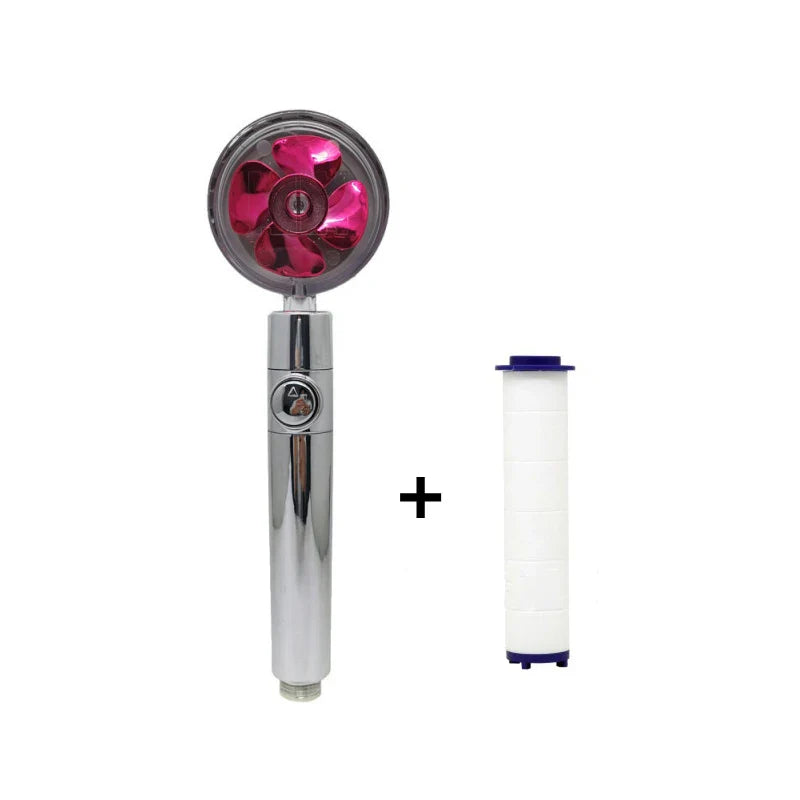 360° Rotating High-Pressure Water-Saving Shower Head with Filter