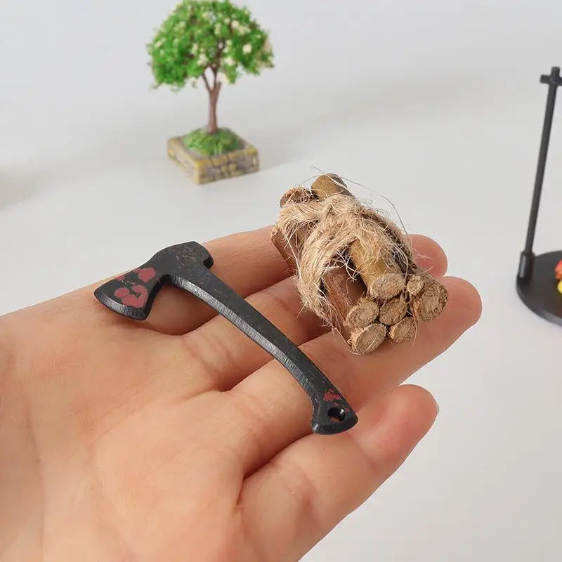 Mini Flame Hanging Stove Models DIY Miniature Outdoor Picnic Camping