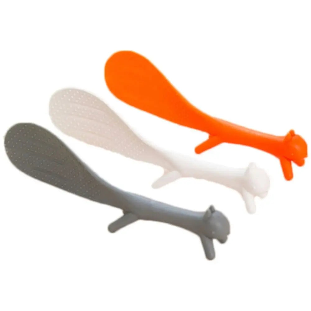 Squirrel Non-Stick Rice Scoop | Cute Self-Standing Meal Spoon