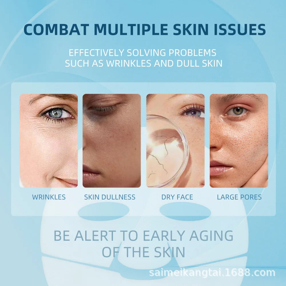 Bio-Collagen Real Deep Mask Overnight Collagen Mask with Hydrolyzed Collagen Soluble Collagen Sheet Mask for Skin Care Korean Peaceful Pleasures Health and Wellness