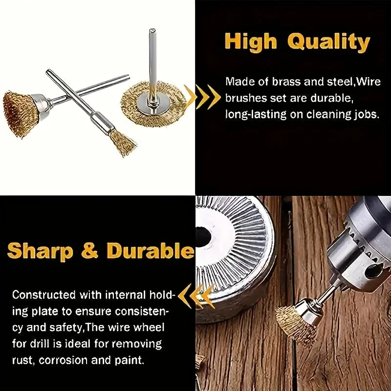 Steel Copper Wire Brushes Efficient Polishing Rust Removal Deburring