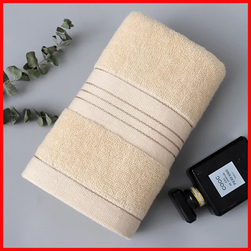 Thickened Jacquard Cotton Face & Bath Towel | Ultra-Absorbent