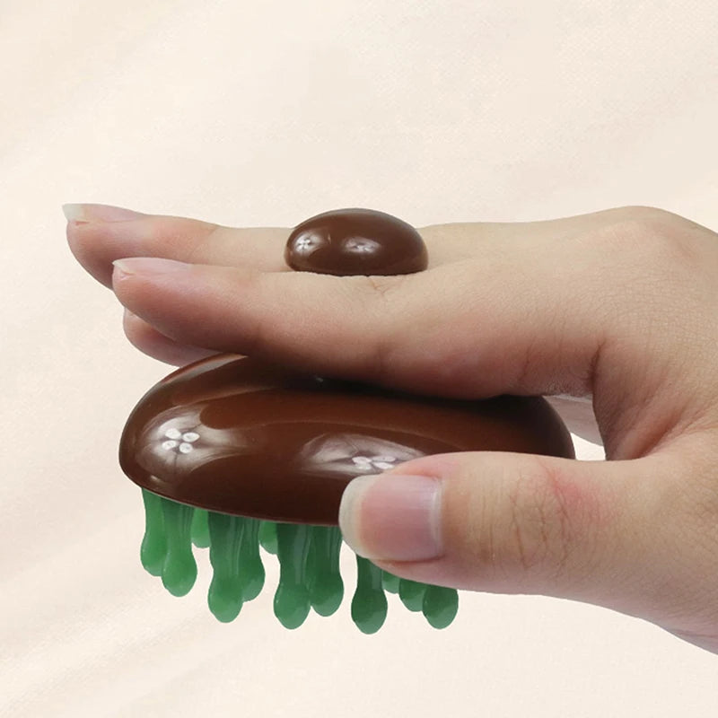 28 Nails Head Massage Comb Circular Tooth Massage Comb Blood Circulation Multifunctional Whole Body Meridian Comb Massage Tools Peaceful Pleasures Health and Wellness