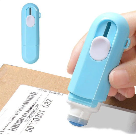Thermal Paper Eraser & Address Cover Fluid Label Eraser with Box Cutter for Home Office Mail Package Shipping Post Office School Peaceful Pleasures Health and Wellness