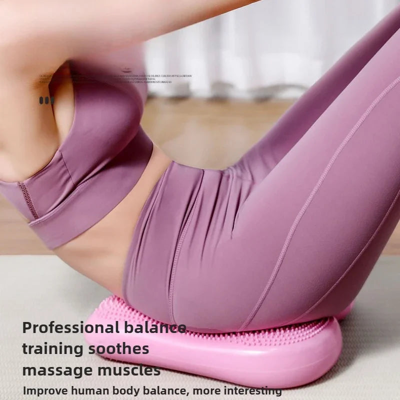 Multi-Functional Household Inflatable Foot Massager Anti-slip Stepper Pad Pressure Points in Situ Sports Balance Inflatable Pad Peaceful Pleasures Health and Wellness