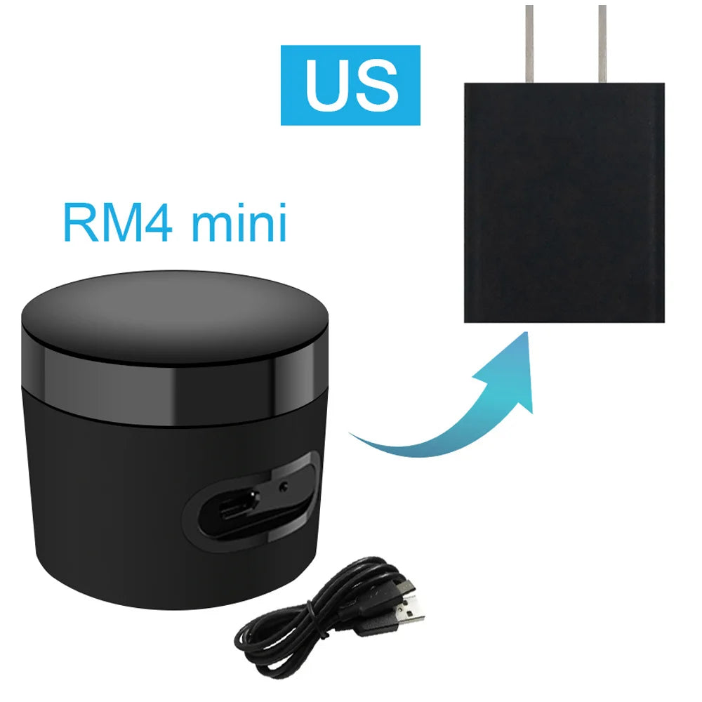 Broadlink RM4 Mini HTS2 IR Remote Controller Air Conditioning TV Set-top Box Temperature Humidity Sensor for Google Home Alexa Peaceful Pleasures Health and Wellness Us Rm4 mini China Mainland