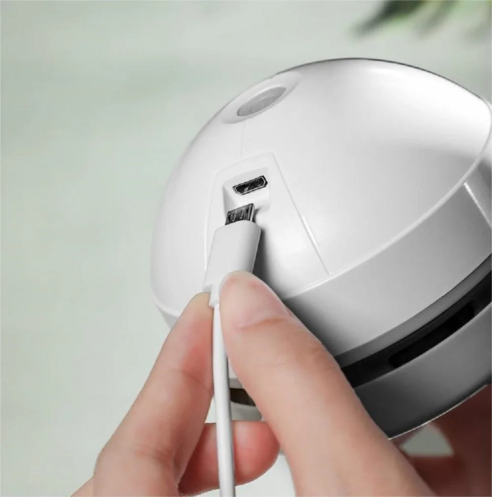 Desk Dust Vacuum with Clean Brush USB Charging for Home Office Table Sweeper Desktop Cleaner Mini Vacuum Cleaner Peaceful Pleasures Health and Wellness