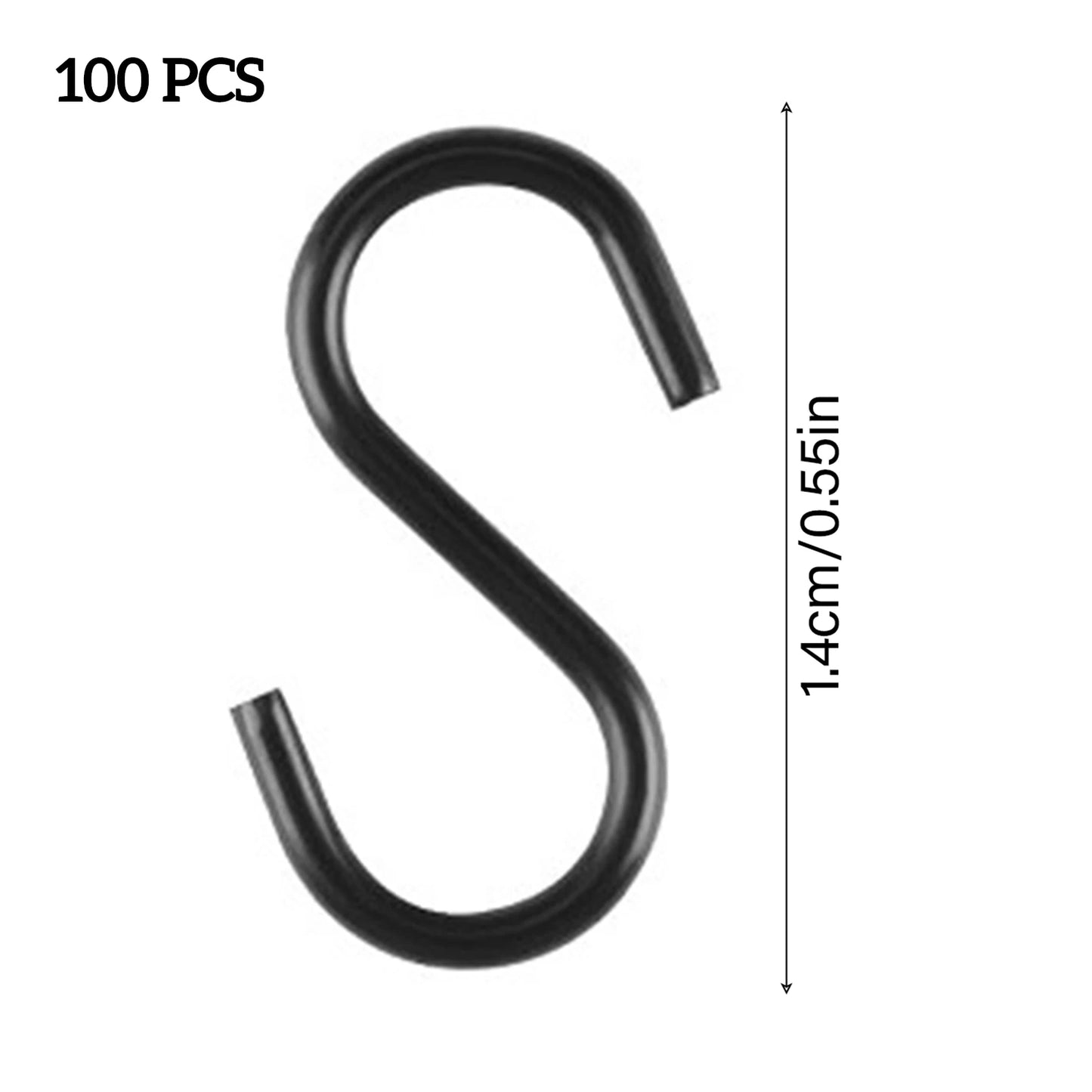 Mini Heavy Duty S Hook Multifunctional Hook Utility Hanger Ornament Suitable for Jewelry Necklaces Rings Peaceful Pleasures Health and Wellness