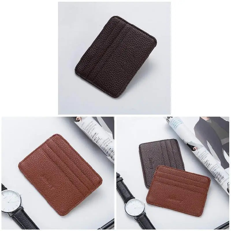 Women Slim Minimalist Wallet Ultra-Thin Wear-resistant Large Capacity Wallet for Money Business Cards Peaceful Pleasures Health and Wellness