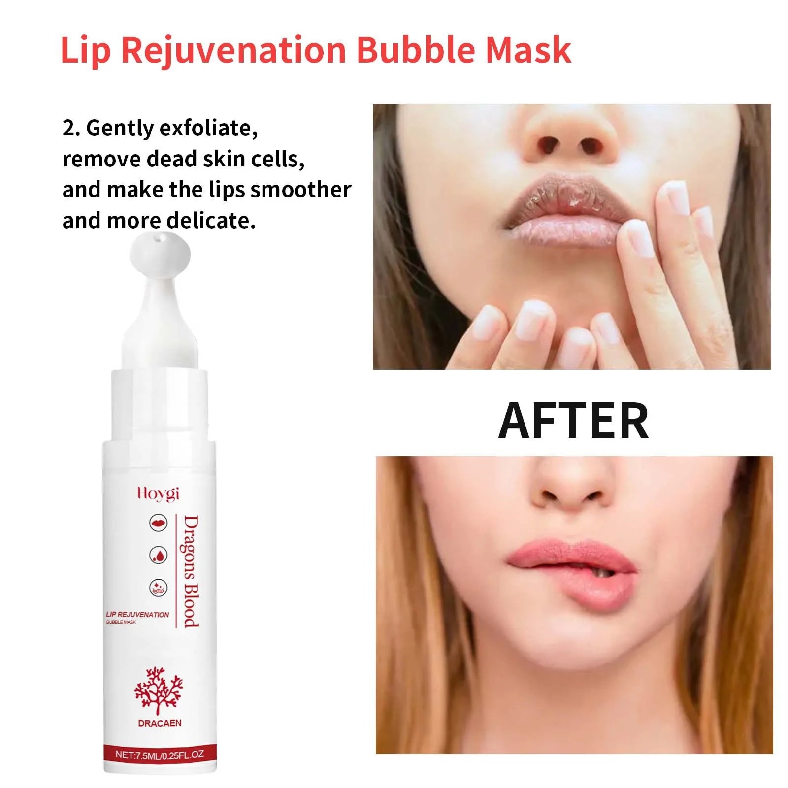 Bubble Lip Mask Exfoliating Remove Dead Skin Fade Lip Line Anti Cracked Moisturizing Lightening Pigment Bleaching Dark Lip Cream Peaceful Pleasures Health and Wellness