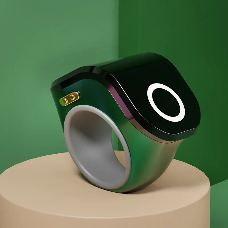 Counter Oled Ring with Usb Type-C Charging Port Touch-Activated Counter Peaceful Pleasures Health and Wellness