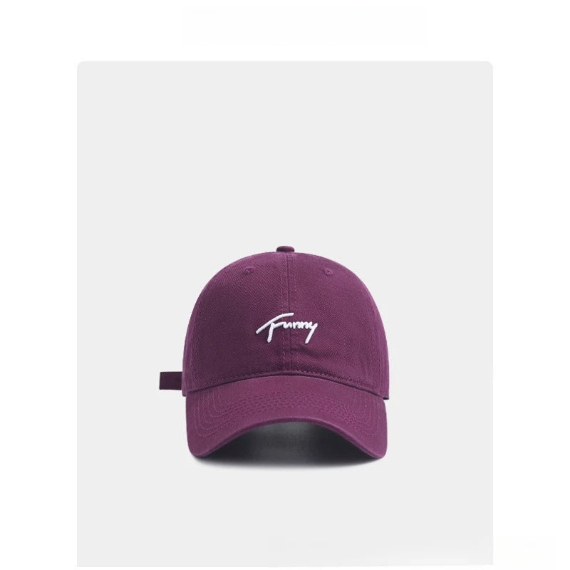 Women's Korean Embroidered Baseball Cap | Sun Protection Hat