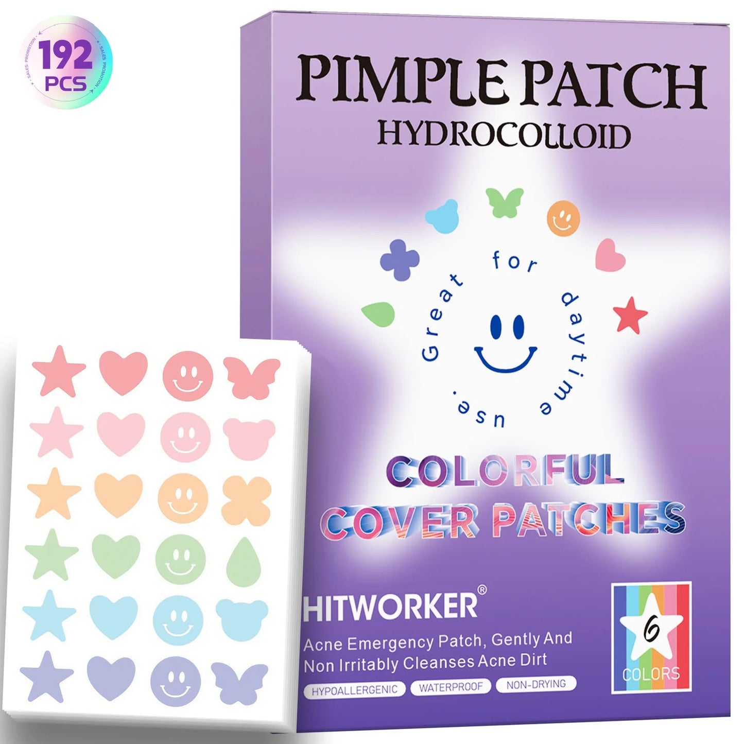 Invisible Hydrocolloid Acne Patches – Waterproof, All Skin Types