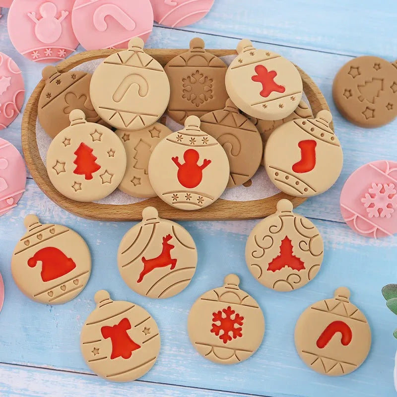 10-Piece Christmas Cookie Cutter Set – Fondant & Biscuit Molds