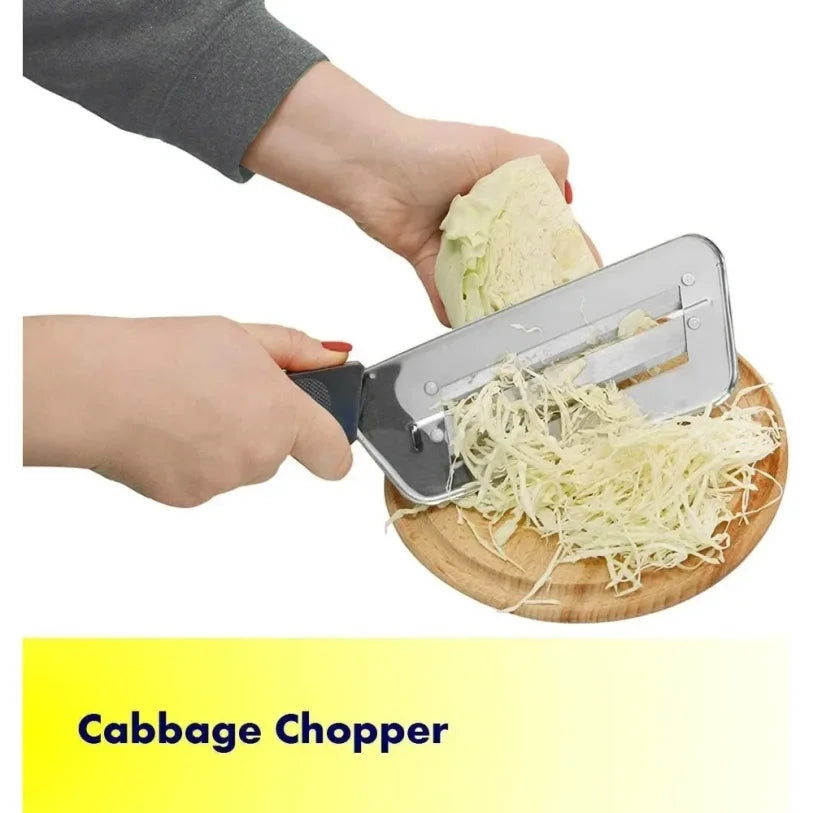 Stainless Steel Cabbage Shredder Knife | Double Blade Slicer
