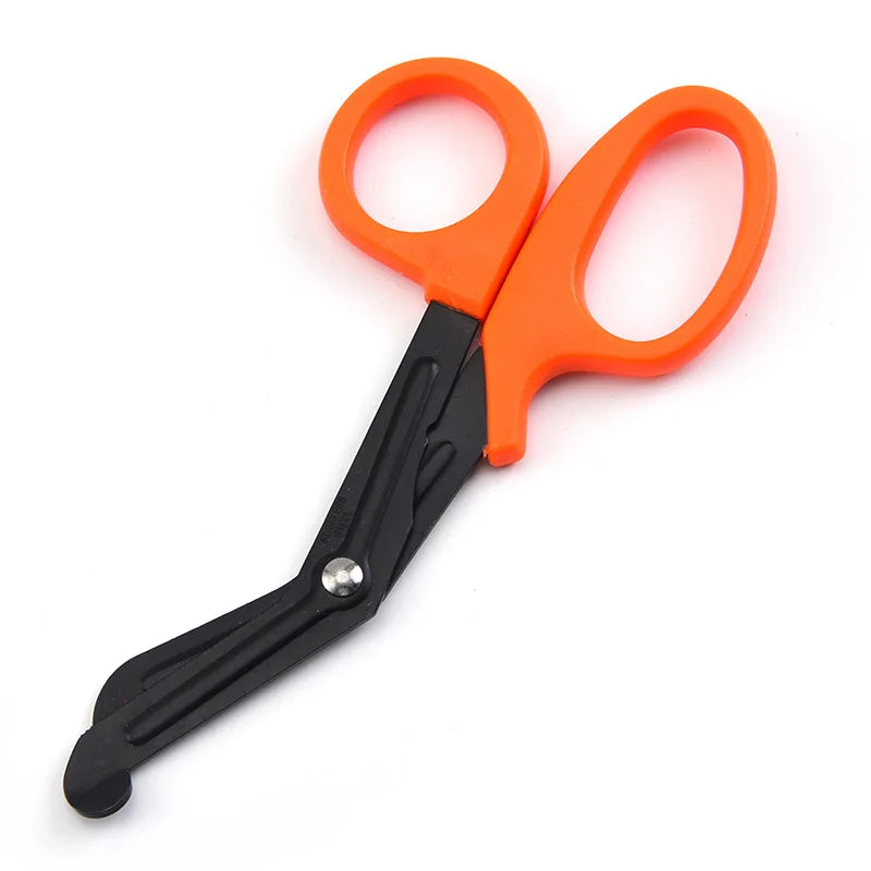 Survive Paramedic Medical Rescue Scissor Trauma Gauze IFAK Emergency First Aid Shear Outdoor Nurse Medical Sissors Peaceful Pleasures Health and Wellness orange