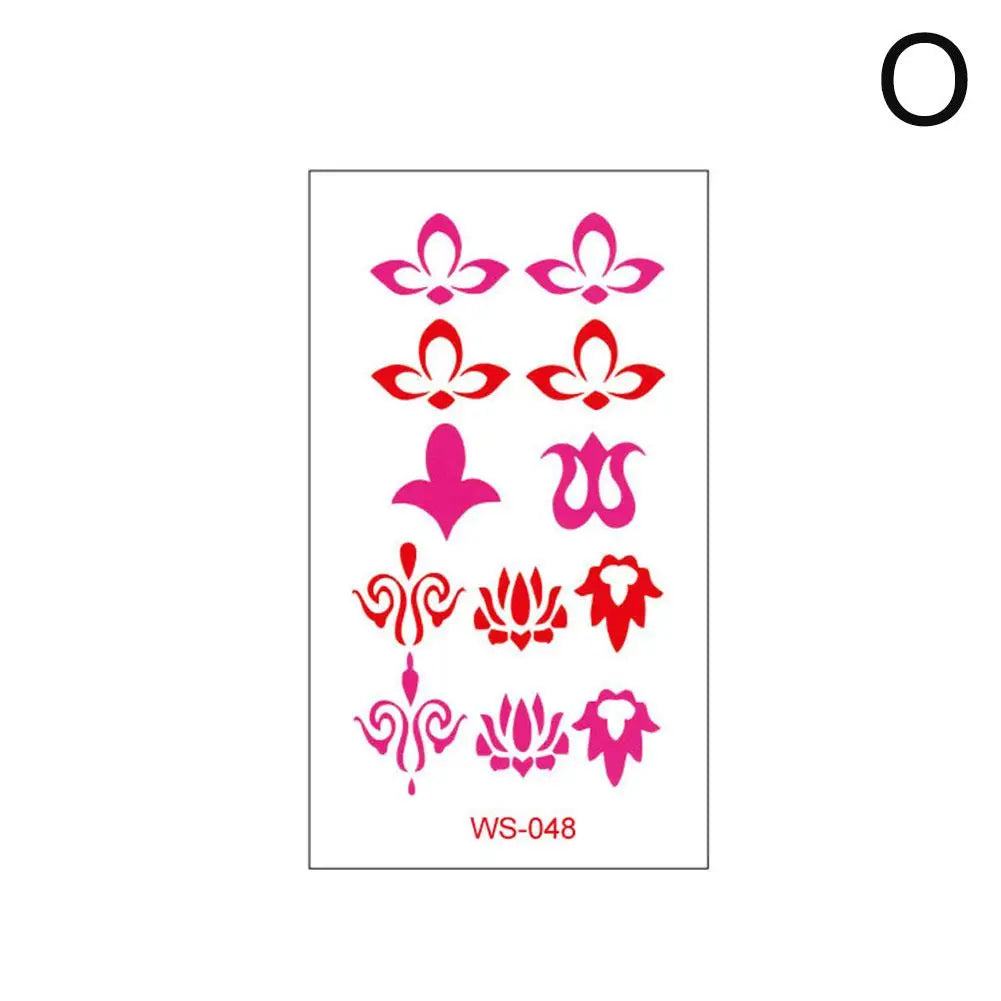 Chinese Ancient Style Forehead Temporary Tattoo Stickers | 15 Designs