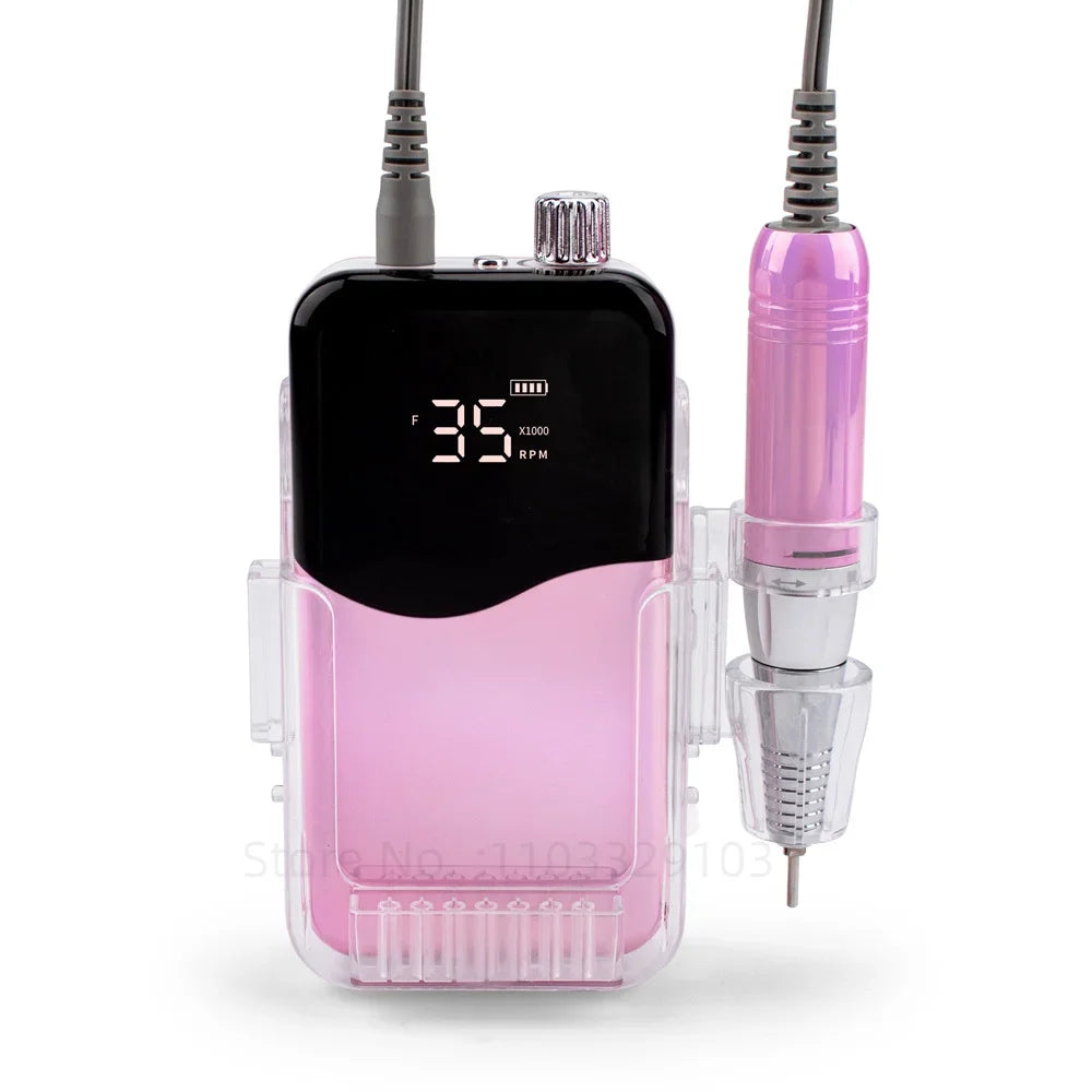 35000 RPM Rechargeable Electric Nail Drill – Gel Manicure Tool