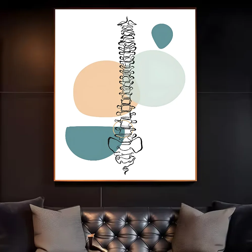 Abstract Medical Anatomy Art Painting Poster HD art sticky wall waterproof home living room bedroom bar aesthetic decoration Peaceful Pleasures Health and Wellness z6 15X20cmNoframe
