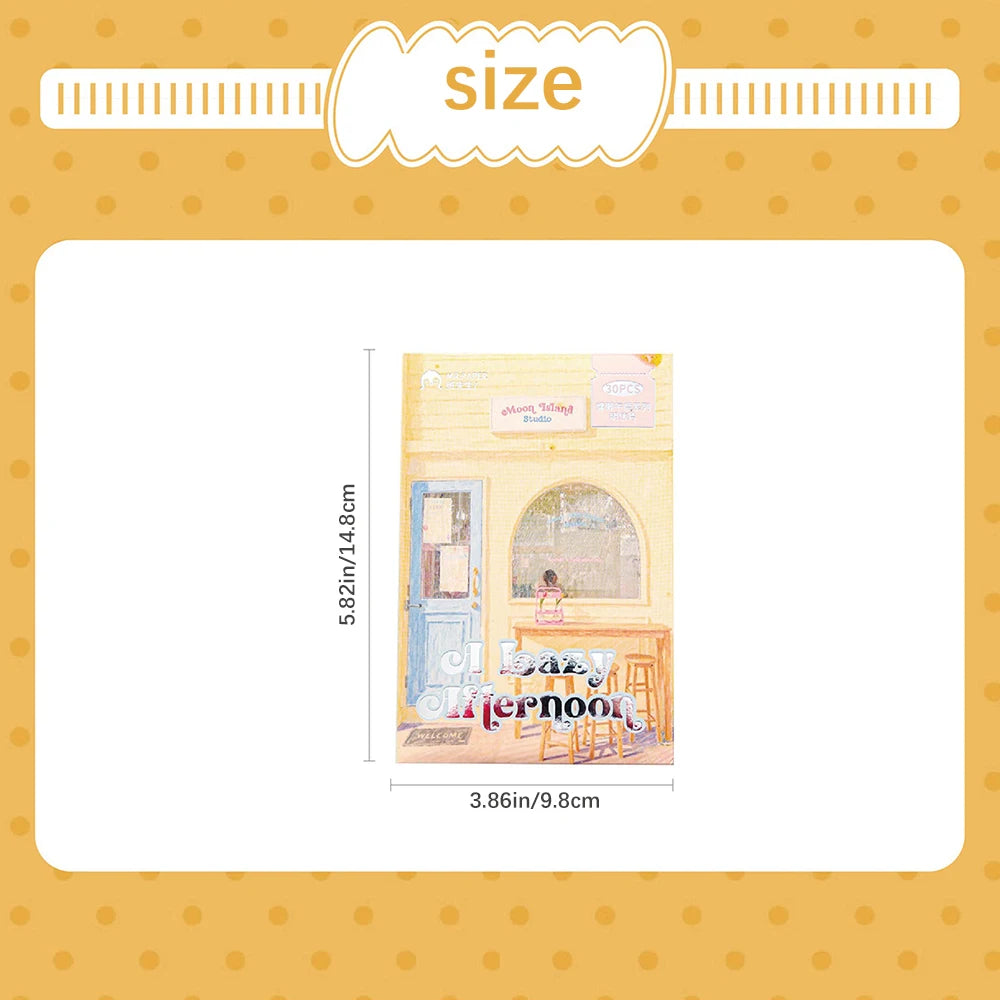 Postcard Lazy Afternoon Series Korean Illustration Tourism