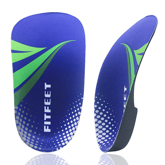 RooRuns Orthopedic Arch Support Shoes Insoles 3/4 Length Flat Feet Shoes Pads for Feet Plantar Fasciitis Heel Pain Relief Unisex Peaceful Pleasures Health and Wellness